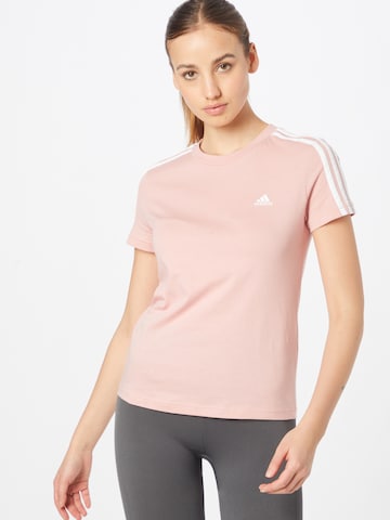 ADIDAS SPORTSWEAR - Camisa funcionais 'Essentials' em rosa: frente