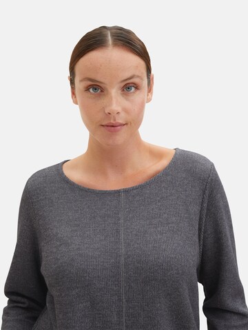 Tom Tailor Women + Sweatshirt in Grau