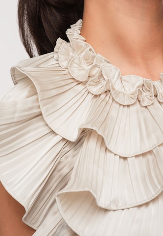 Ombre Blouse in Beige