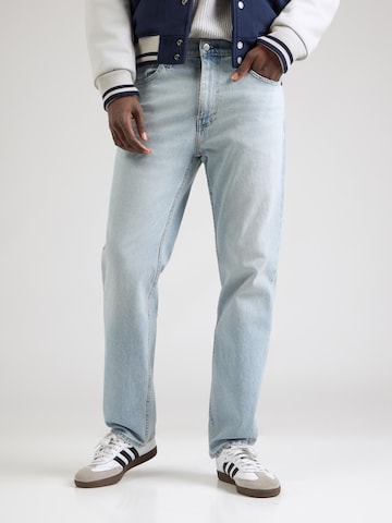 Largi Jeans de la HOLLISTER pe albastru: față