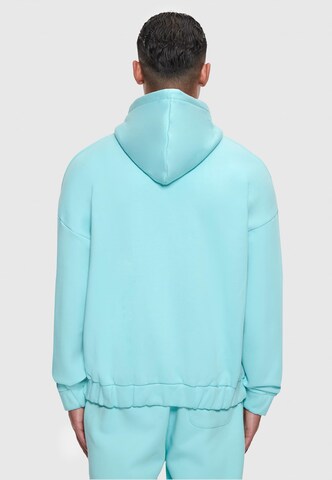 Dropsize Zip-Up Hoodie 'Bazix Republiq' in Blue