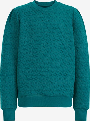 WE Fashion Sweatshirt i grön: framsida