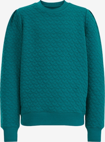 WE Fashion Sweatshirt in Green: front