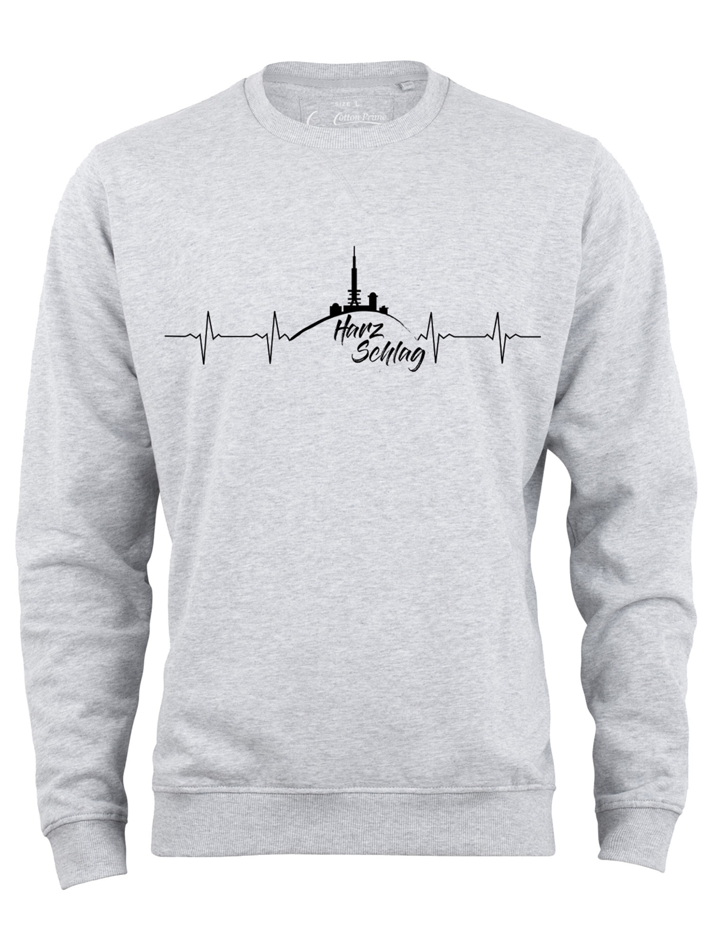 Felpa 'Harzschlag' di Cotton Prime in grigio: frontale