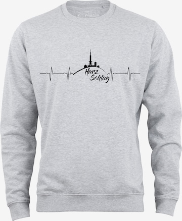 Felpa 'Harzschlag' di Cotton Prime in grigio: frontale