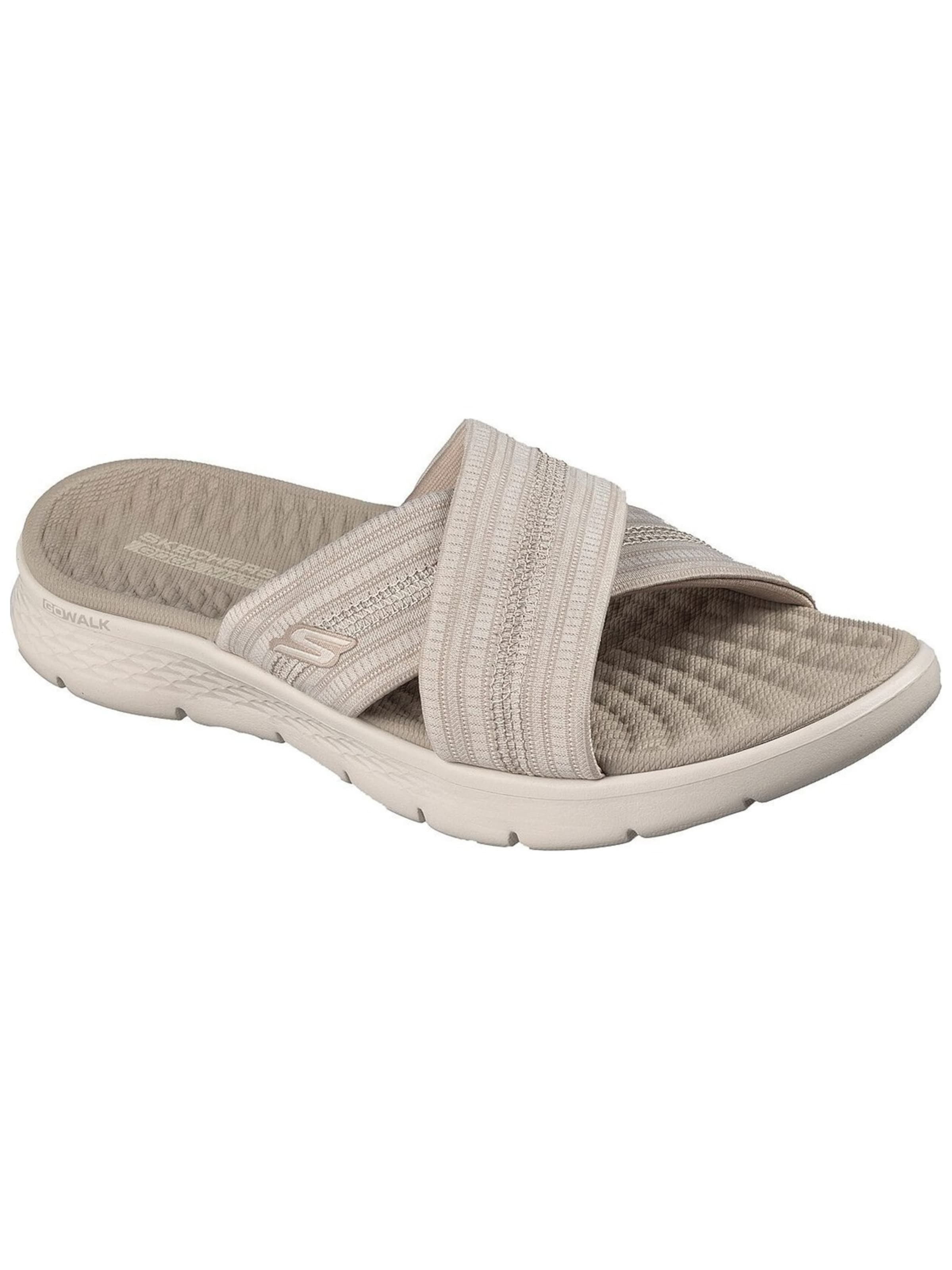 Ciabatta 'Go Walk Flex - Impress' di SKECHERS in beige: frontale