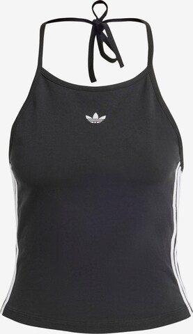 Top 'Halter-Neck' di ADIDAS ORIGINALS in nero: frontale