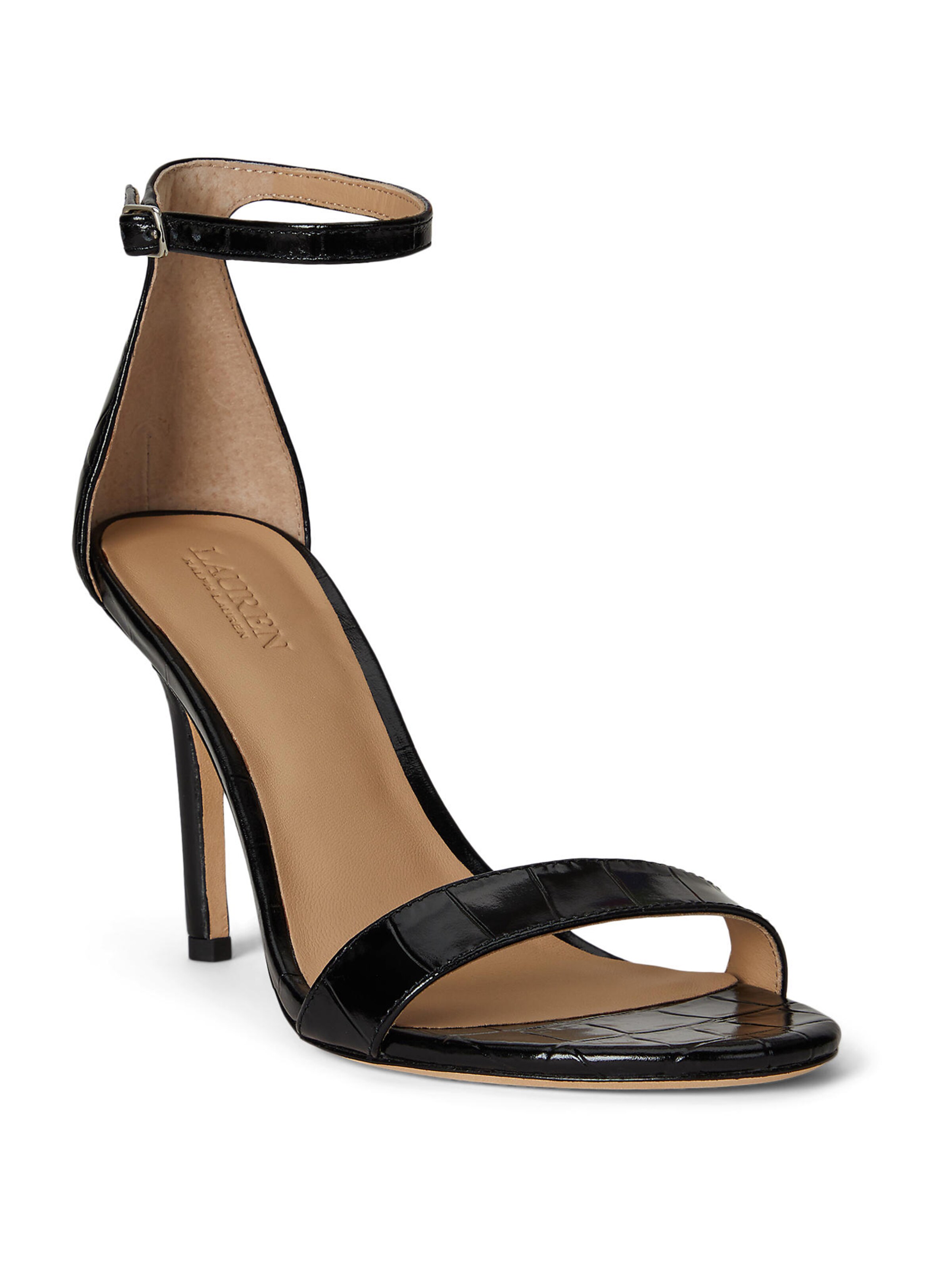 Lauren Ralph Lauren Remienkové sandále 'ALLIE' - Čierna