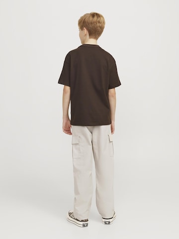 Jack & Jones Junior Szeroka nogawka Spodnie 'JPSTKane JJBarkley' w kolorze beżowy