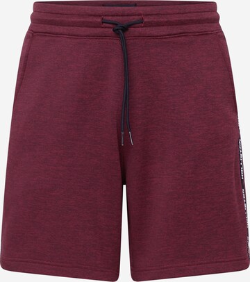 Regular Pantalon 'LEVEL UP' HOLLISTER en rouge : devant