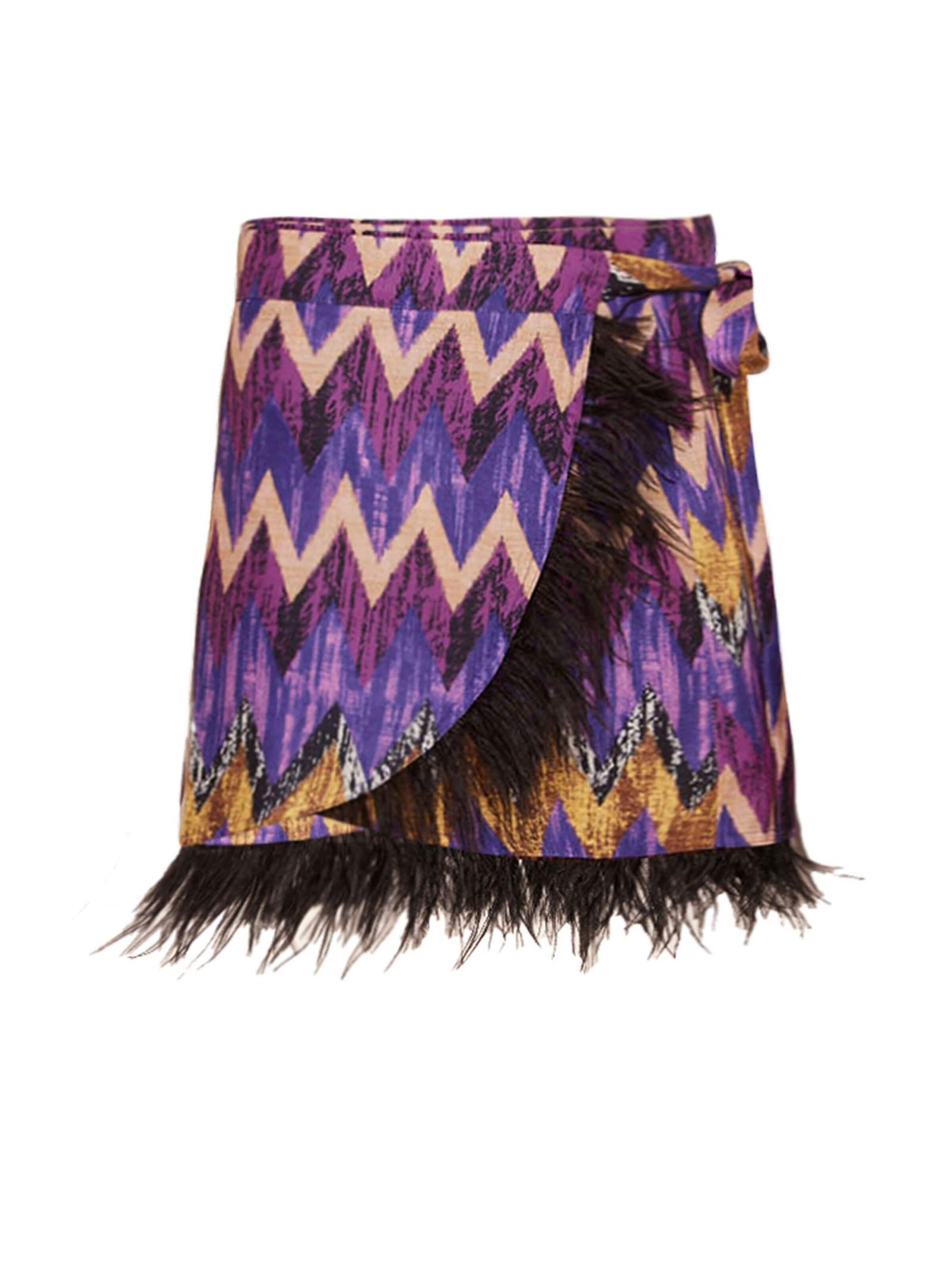TOOche Skirt 'La Plume' in Purple: front