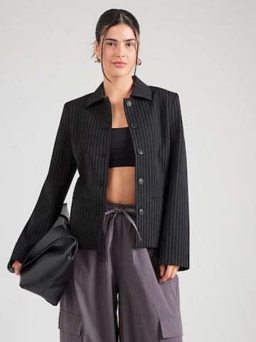 WEEKDAY Between-Season Jacket 'Leyla Lean' in Black: front