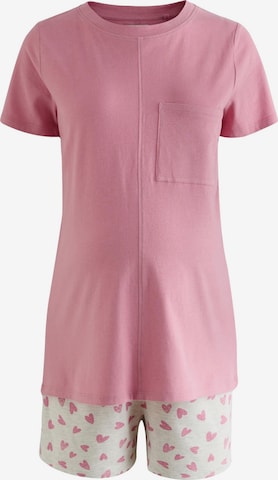 Next Pyjamashortsit värissä vaaleanpunainen: etupuoli