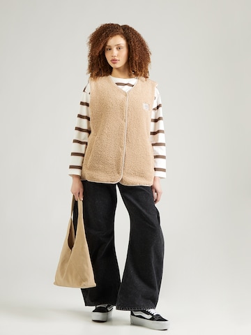 Karo Kauer Weste in Beige