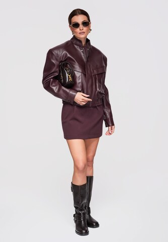 Ombre Between-Season Jacket in Red