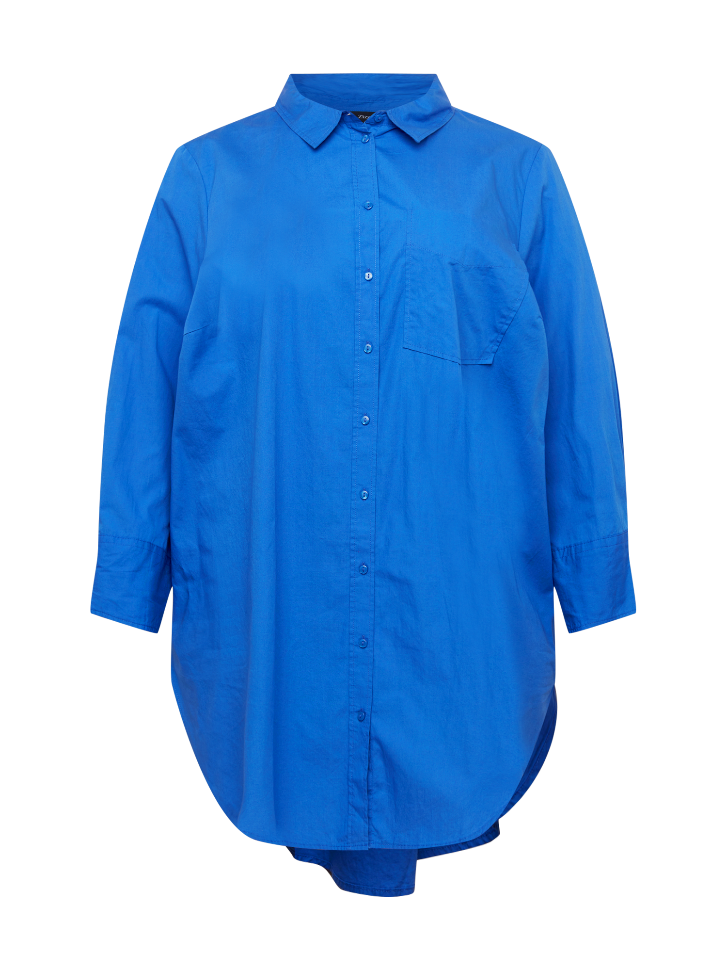 Zizzi Abito camicia ALA in Blu Reale 