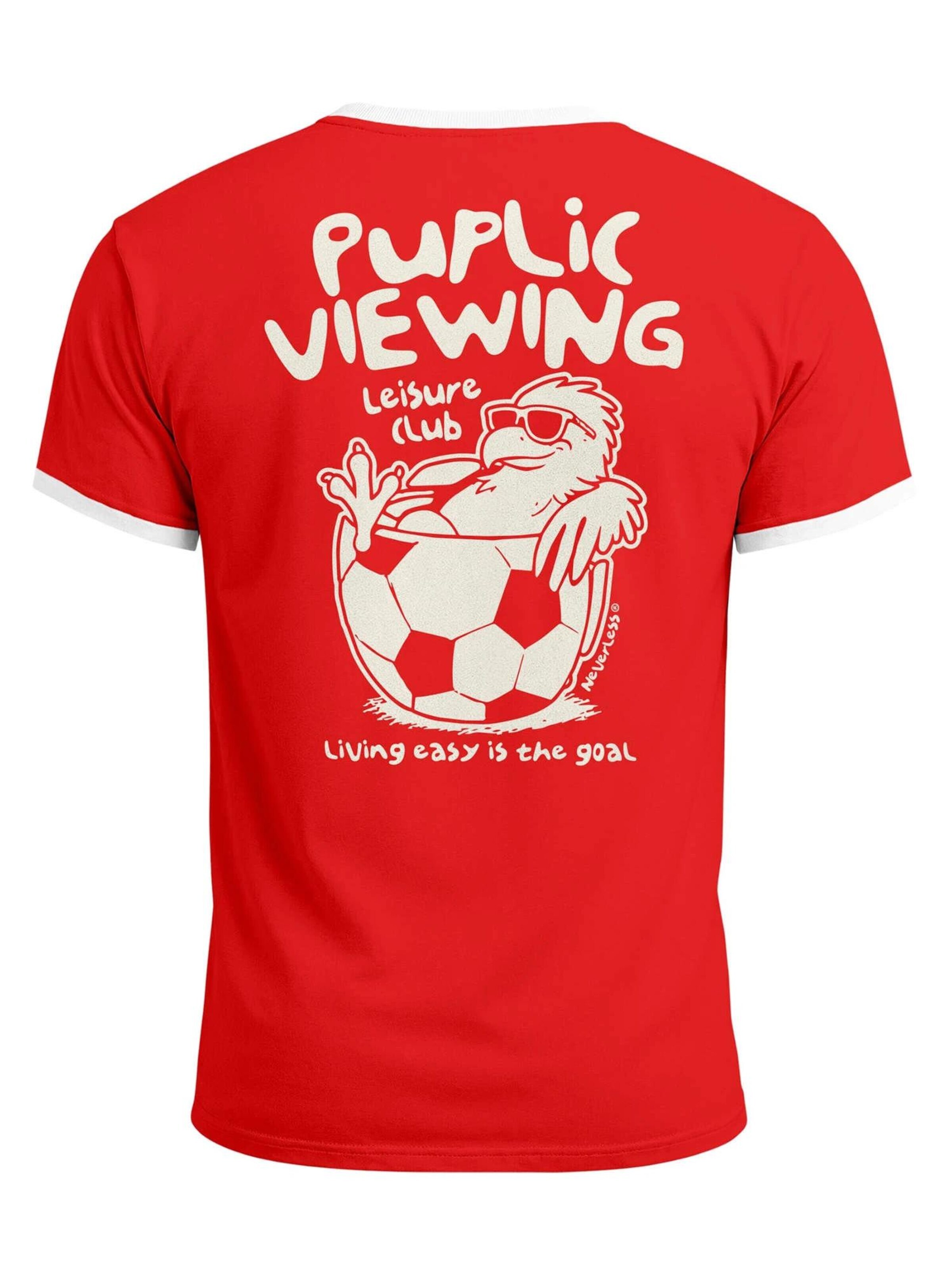 Neverless Shirt 'Public Viewing' in Red