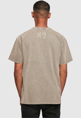 T-Shirt 'K HOPE' Merchcode en beige