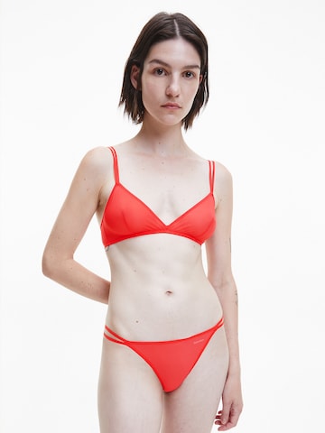 Calvin Klein Underwear Triangle Bra in Red