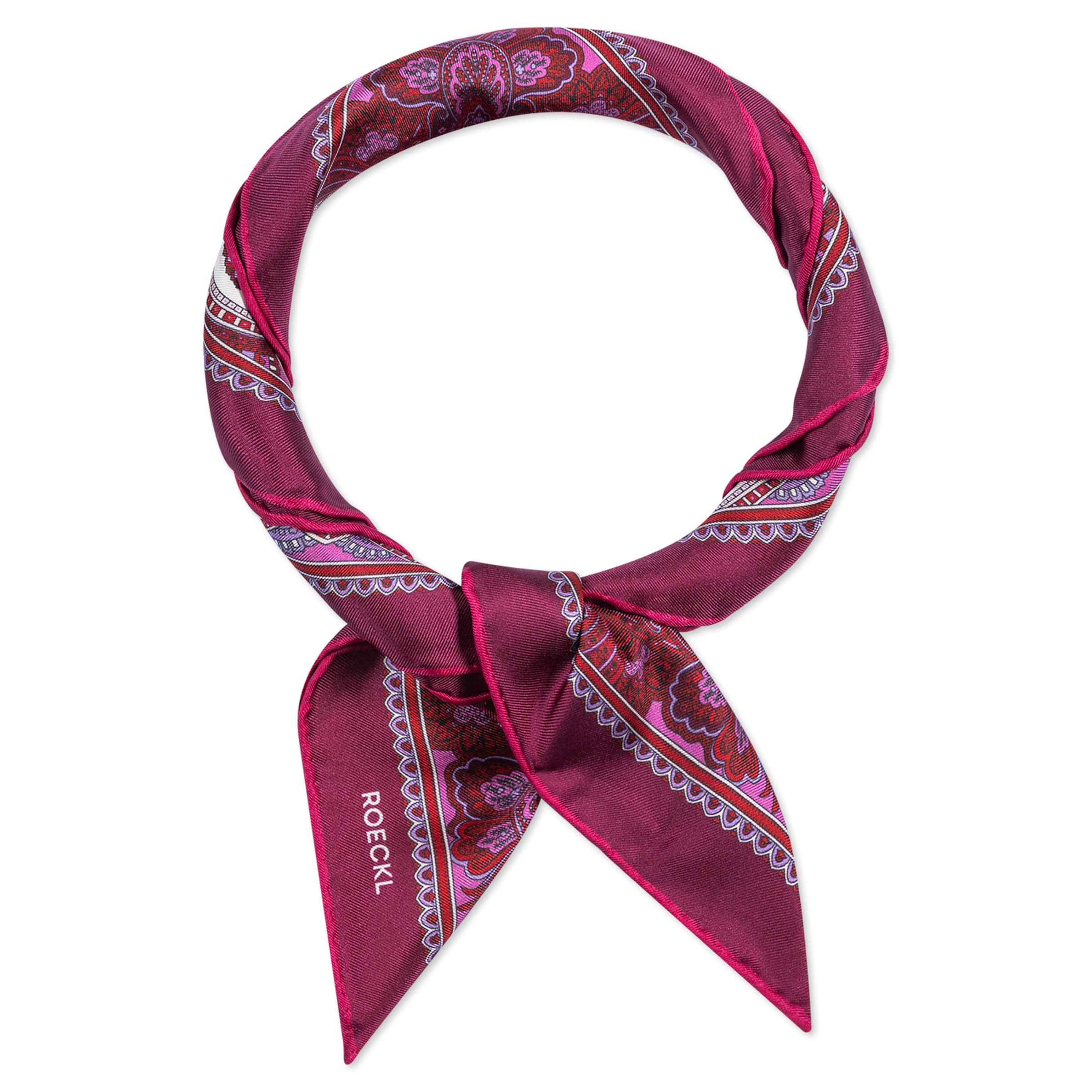 Roeckl Shawl 'FINE PAISLEY NICKY' in Red