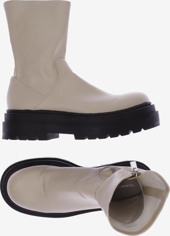 Pull&Bear Dress Boots in 37 in White: front