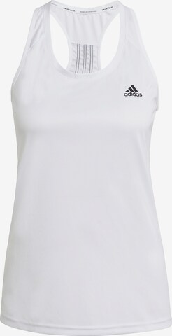 ADIDAS SPORTSWEAR - Top deportivo 'Designed To Move' en blanco: frente