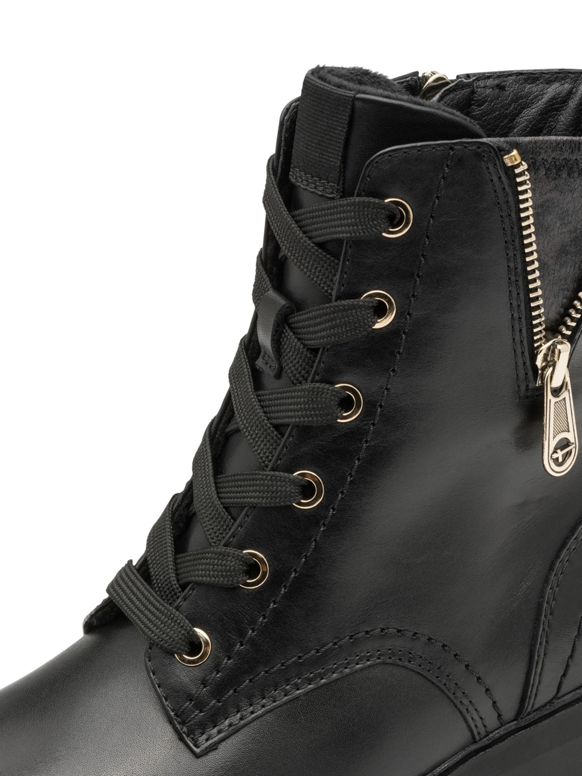 Tamaris Lace-up bootie in Black