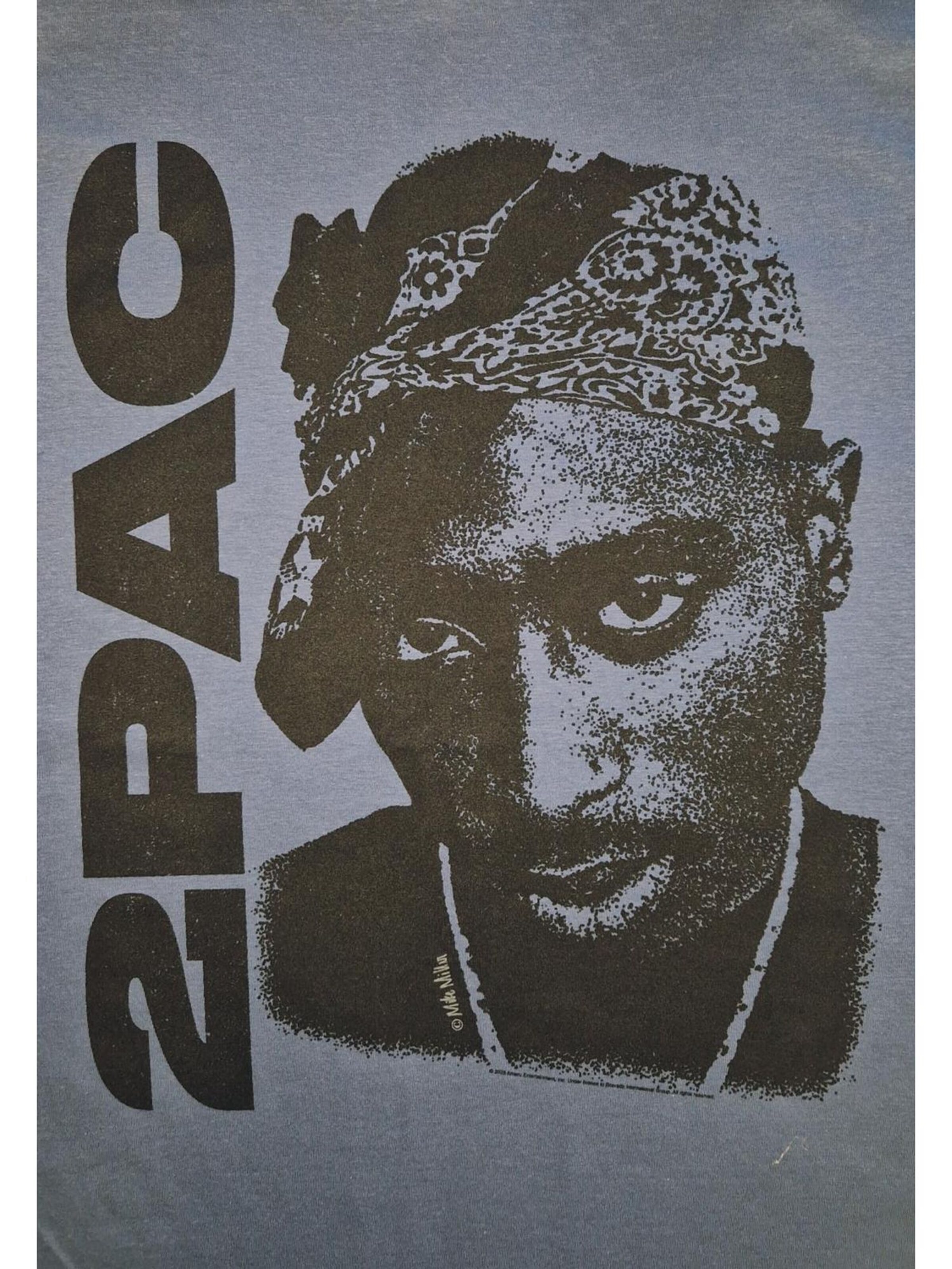 Rockshirts Shirt 'Tupac Portrait T-Shirt' in Blue