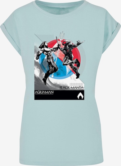 ABSOLUTE CULT T-shirt 'Aquaman - Vs Black Manta' en bleu clair / mélange de couleurs, Vue avec produit