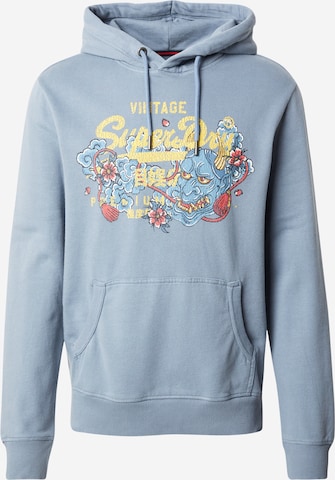 Superdry Sweatshirt 'TOKYO' in Blue: front