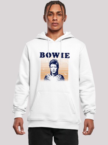 F4NT4STIC Sweatshirt 'David Bowie' in Wit: voorkant