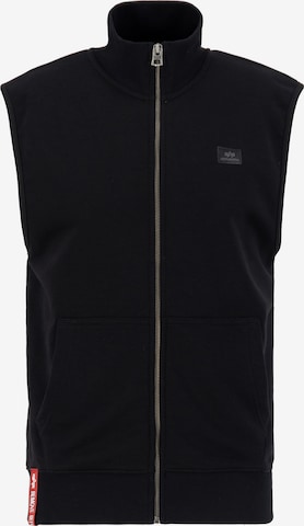 ALPHA INDUSTRIES Vest in Black: front