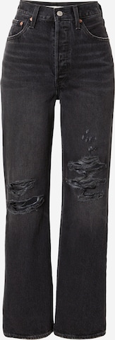 Jeans 'Ribcage Straight Ankle' di LEVI'S ® in nero: frontale