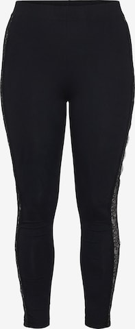MIAMODA Skinny Leggings in Black: front