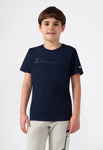 Champion Authentic Athletic Apparel T-Shirt in Blau: Vorderseite