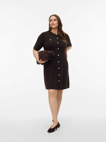 Robes en maille 'AWCPicco' Vero Moda Curve en marron
