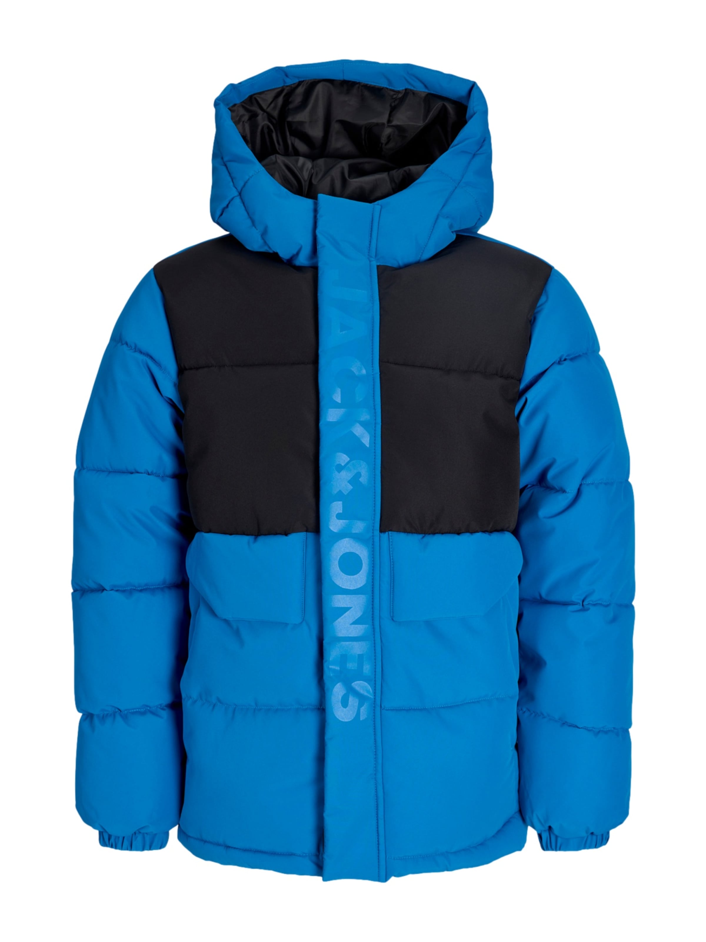 Jack & Jones Junior Winter jacket 'JCOSpeed' in Blue: front