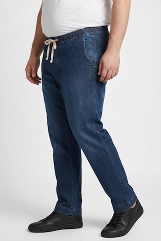 Men Plus Loosefit Jeans in Blau
