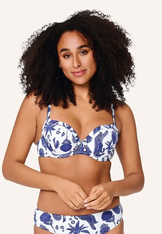 LingaDore Bikinitop in Blauw: voorkant