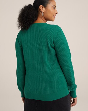 WE Fashion Knit Cardigan in Green