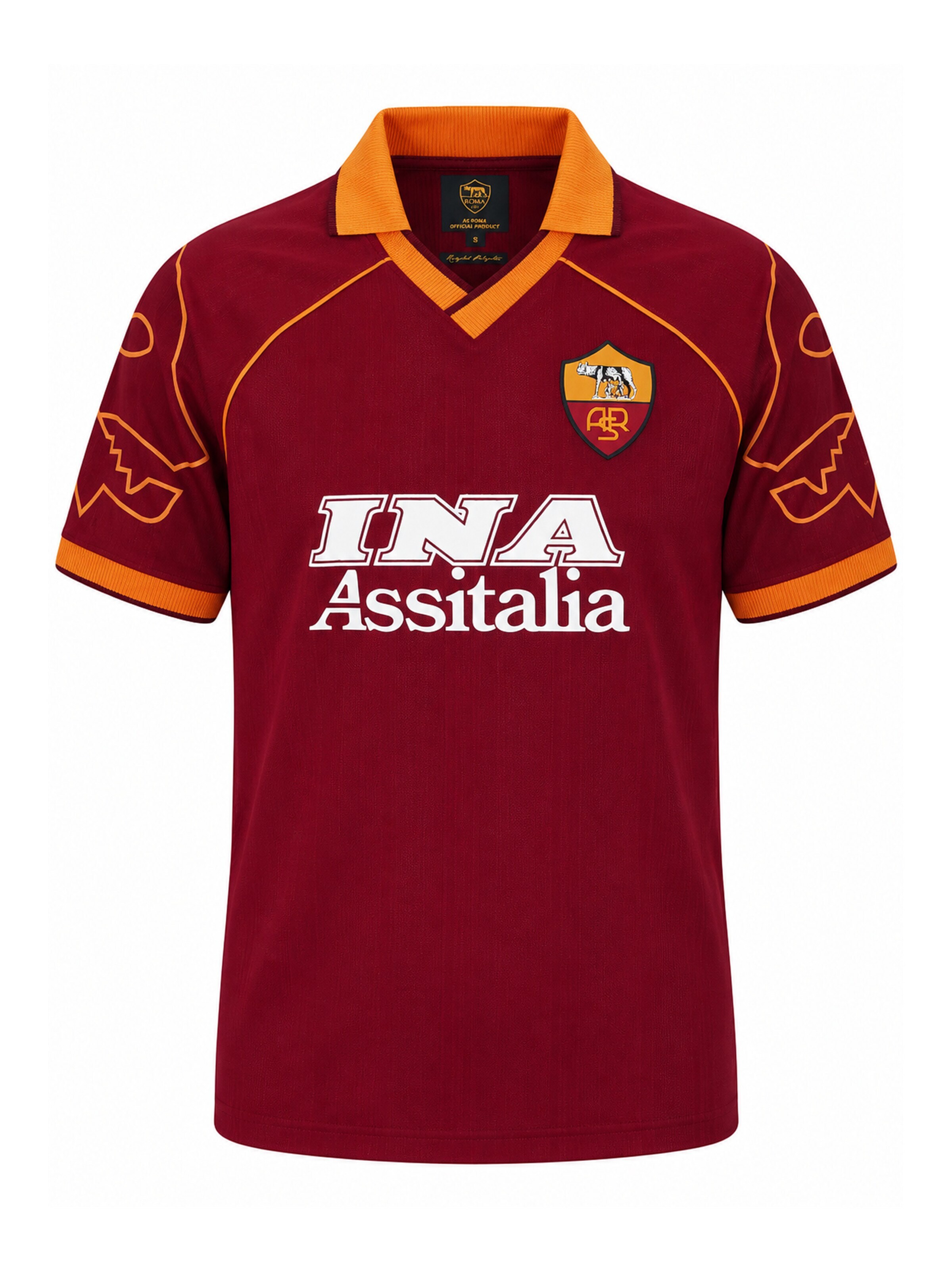 Copa Trikot 'AS Roma 1999'‌ in Orange: Vorderseite