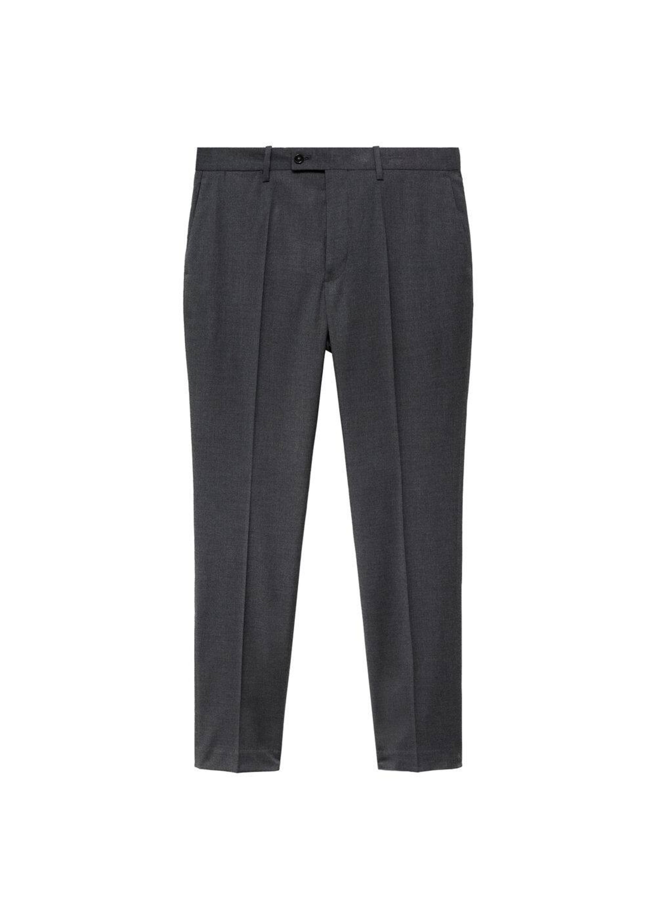 MANGO MAN Slimfit Hose 'Milan' in Grau: Vorderseite