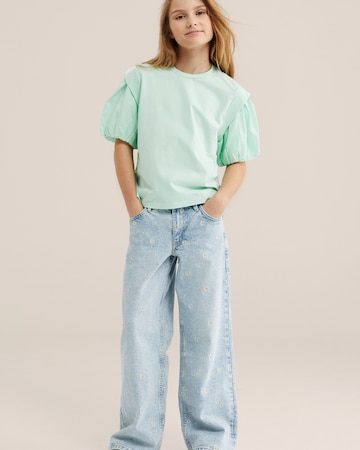 WE Fashion Tričko – zelená