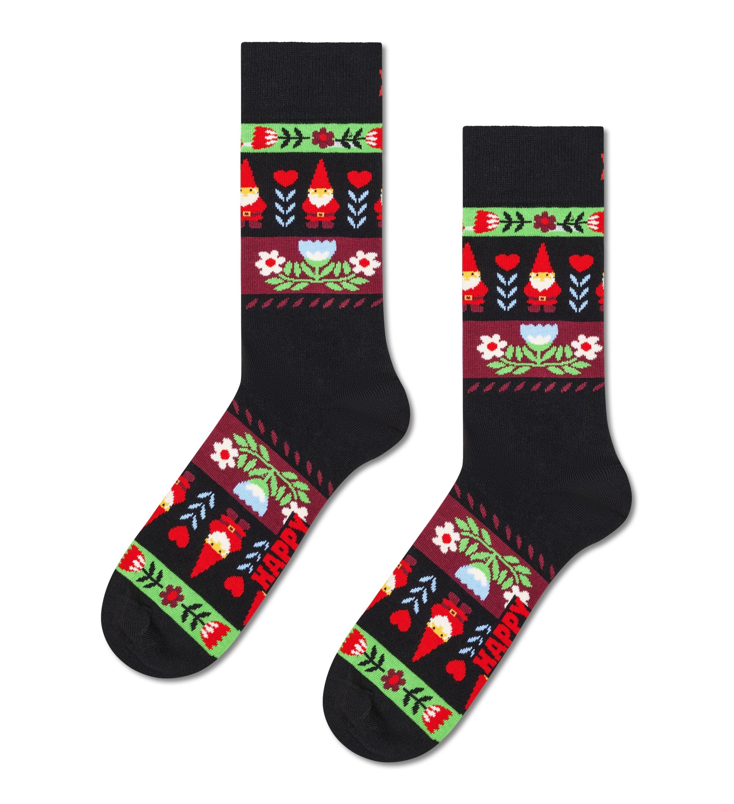 Happy Socks Носки 'Holiday Gnomes' в Черный