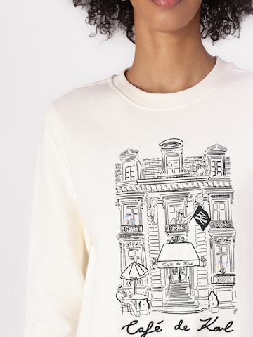 Karl Lagerfeld Sweatshirt 'Karl Lagerfeld x Jorge Parra' in Beige