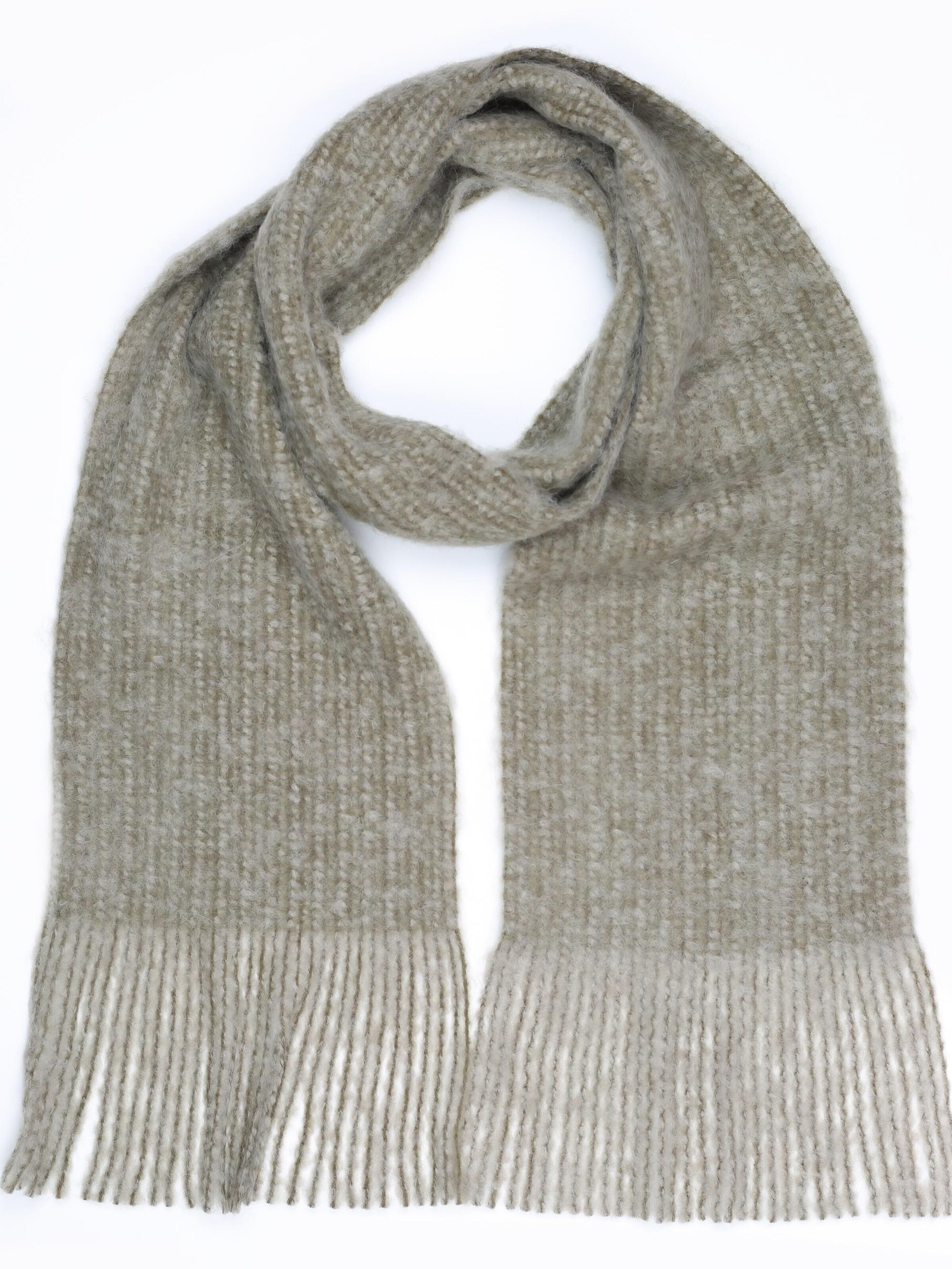 COLLEZIONE ALESSANDRO Scarf 'Wolltraum' in Brown: front
