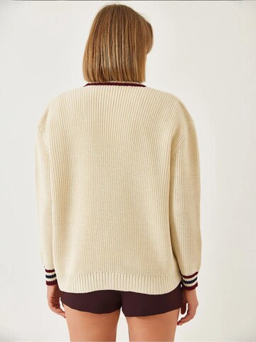 Bianco Lucci - Casaco de malha em bege