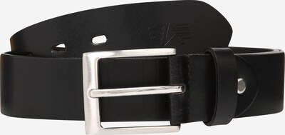 ALPHA INDUSTRIES Opasek - černá / stříbrná, Produkt