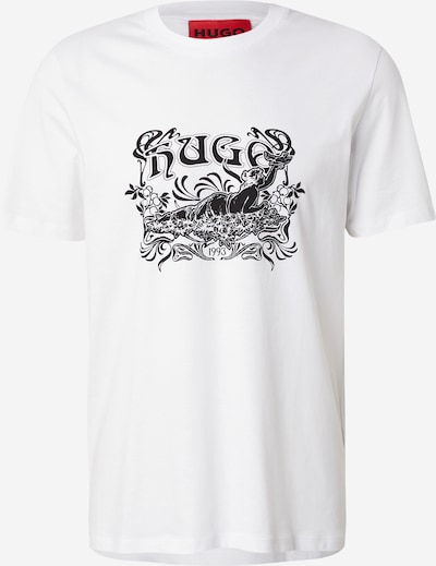 HUGO Majica 'Diwom' u crna / bijela, Pregled proizvoda