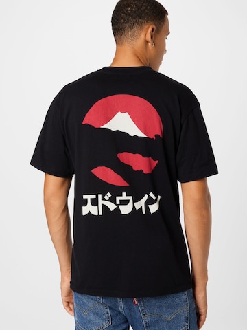 T-Shirt 'Kamifuji' EDWIN en noir